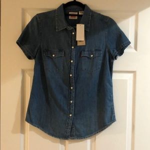 Denim button up
